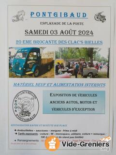 Photo de l'événement 20 eme Brocante des clac's bielles de pontgibaud