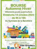 Bourse Automne Hiver, vêtements, jouets, puériculture