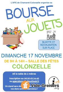 Photo de l'événement Bourse aux jouets APE Chamaret Colonzelle