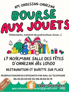 Photo de l'événement Bourse aux jouets, matériel de puériculture, livres