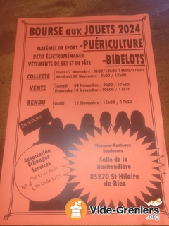 Photo de l'événement Bourse aux jouets, puériculture, bibelots, petit électro....