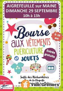 Photo de l'événement Bourse à la puériculture, vêtements 0-16 ans, jouets, livres