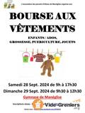 bourse aux vêtement, jouets, puériculture