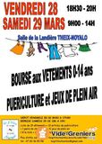 Bourse aux vêtements 0-14 ans et articles de puériculture