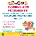 Bourse aux vêtements d'enfant,jouets, puériculture, livres..