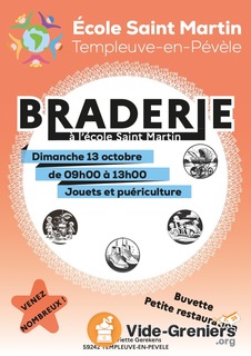 Photo de l'événement Braderie puériculture et jeux Ecole St Martin Templeuve