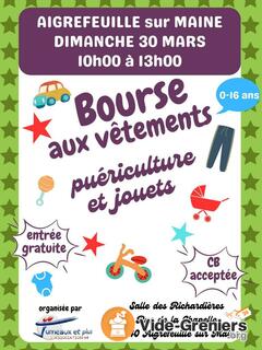 Photo de l'événement Braderie puériculture, vêtements 0-16 ans, jeux jouets livre