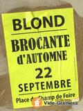 Photo brocante d'Automne à Blond