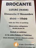 Photo Brocante inscription obligatoire à Lussac