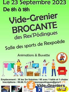 Photo de l'événement Brocante en salle et extérieur des Rex'Pôdingues