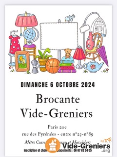 Photo de l'événement Brocante vide greniers rue des Pyrénées Paris 20e AUTORISÉ