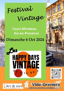 Photo de l'événement Festival Happy Days Vintage Années 60 à 90 Aix-en-Provence