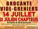 Photo grande brocante vide-grenier à Saint-Julien-Chapteuil