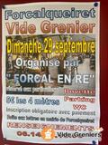 Photo vide grenier à Forcalqueiret