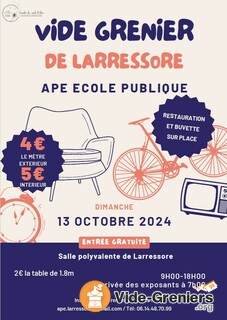 Photo de l'événement Vide Grenier APE école publique Larressore