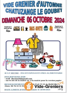 Photo de l'événement Vide-grenier d'automne le dimanche 06 octobre 2024