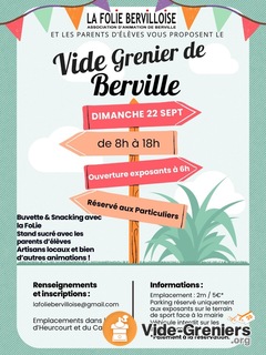 Photo de l'événement Vide grenier berville nouvelle édition