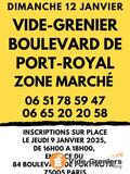 Vide-grenier - boulevard de port-royal - zone marché