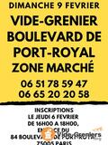 Vide-grenier - boulevard de port-royal - zone marché