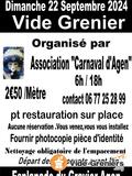 vide grenier Carnaval