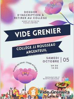 Photo de l'événement Vide grenier du collège Jean Jacques Rousseau