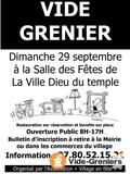 Photo Vide grenier du comite des fetes à La Ville-Dieu-du-Temple