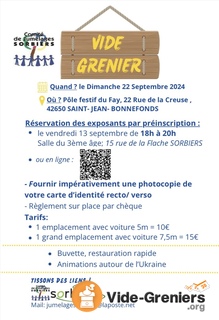 Photo de l'événement VIDE - GRENIER du Comité de jumelage de Sorbiers