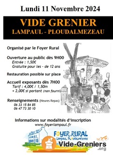 Photo de l'événement Vide Grenier du Foyer Rural de Lampaul-Ploudalmézeau