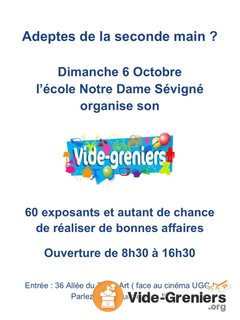 Photo de l'événement Vide grenier école notre dame sevigne