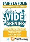 Vide grenier à Fains la Folie