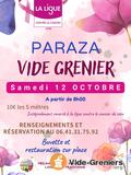 Photo Vide grenier Octobre Rose à Paraza