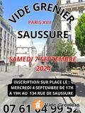 Photo vide grenier Saussure à Paris