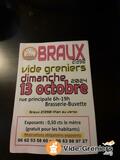 Photo Vide-greniers le dimanche 13 octobre 2024 à Braux