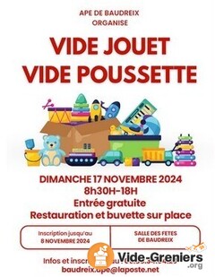 Photo de l'événement Vide Jouet - Vide Poussette APE de BAUDREIX