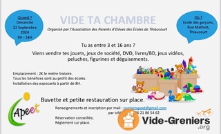 Photo de l'événement VIDE TA CHAMBRE (réservé aux enfants âgés de 3 à 16ans)